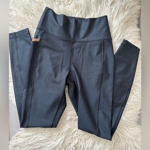 Lole Black High-Waisted Animal Print Leggings size Small